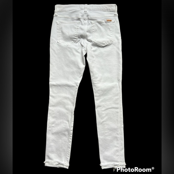 Joe’s The Markie Hennie Mid rise skinny crop jeans White 26 NWOT - Picture 4 of 16